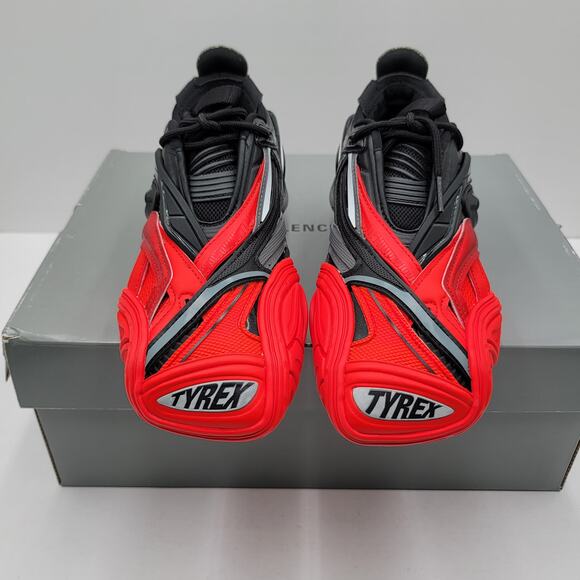 Balenciaga Tyrex Low Black Red Women's Size 7 Sneakers - Picture 4 of 11